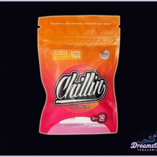 Piteira Pronta Bolada Chillin - 50 Long Tips - 5 mm Vermelho