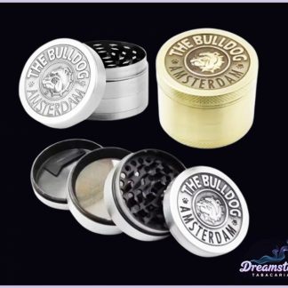 Dichavador de Metal The Bulldog Amsterdam Gold 4 Compartim.