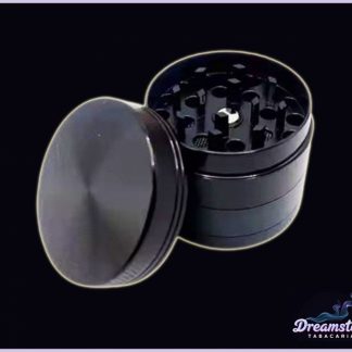 Dichavador de Metal Preto - 4 Compartimentos
