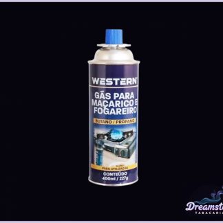Gás para Maçarico e Fogareiro Butano Propano Western 400ml