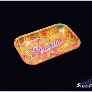 Bandeja de Metal Papelito - Fauna & Flora Laranja Pequena