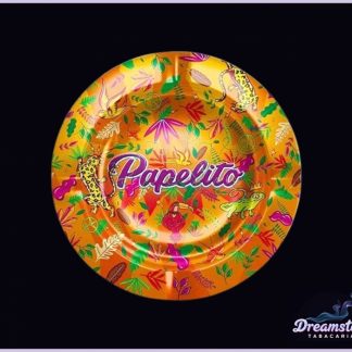 Cinzeiro de Metal Papelito - Fauna & Flora - Laranja - G