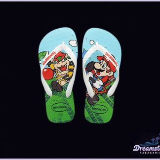 Chinelo Havaianas Mario e Bowser - Tamanho 35-36