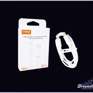 Cabo Carregador Turbo Tipo C para iPhone Kaidi – 1 metro