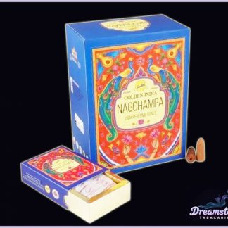 Incenso de Massala Cascata Golden India Nag Champa 10 Cones