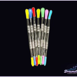 Espátula Dabber Dupla de Metal c/ Ponteiras de Silicone