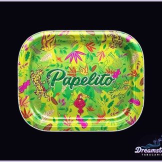 Bandeja de Metal Papelito - Fauna & Flora - Verde - Pequena
