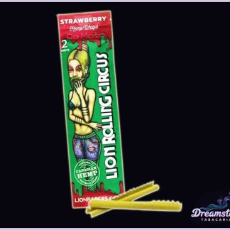 Blunt Lion Rolling Circus Hemp Wrap Strawberry - 2 Folhas