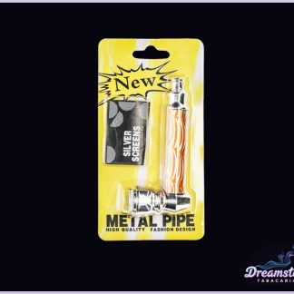 Pipe de Metal com Silver Screens de Reposição Cores Sortidas