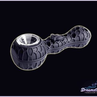 Pipe de Vidro Emborrachado - Preto