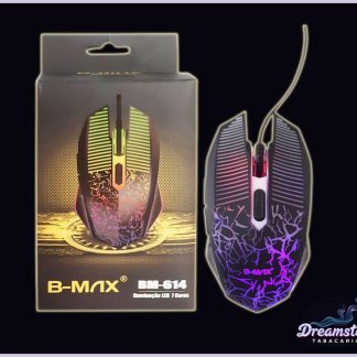Mouse Gamer B-Max BM-614 RGB 3600 DPI Iluminação LED 7 Cores