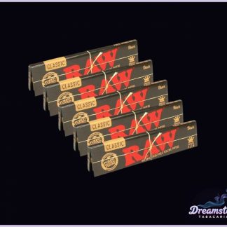 Kit Seda Raw Classic Black Slim - 5 unidades