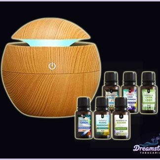 Kit Aromateria Difusor Umidificador de Ar + 6 Essências 10ml