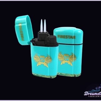 Isqueiro Maçarico Firestar Duas Chamas Recarregável Azul BB