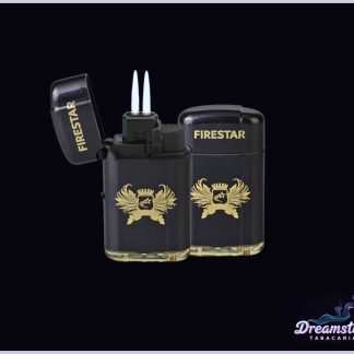 Isqueiro Maçarico Firestar Duas Chamas Recarregável – Preto
