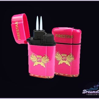 Isqueiro Maçarico Firestar Duas Chamas Recarregável – Rosa