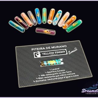 Piteira de Murano Yellow Finger – Pequena 5mm